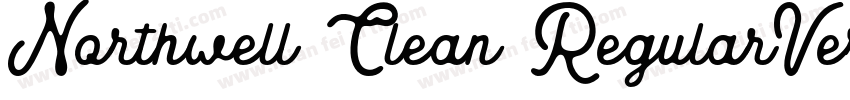 Northwell Clean RegularVersion字体转换
